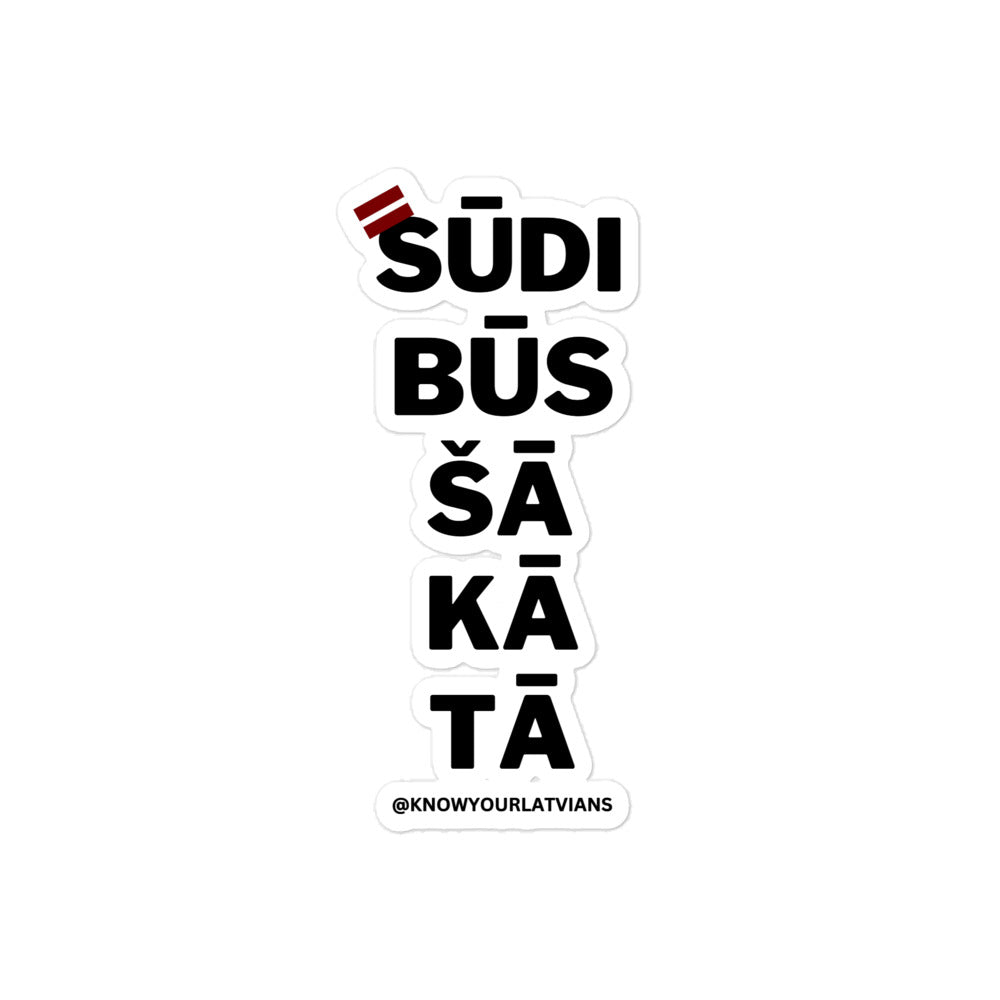 SŪDI BŪS Bubble-free stickers