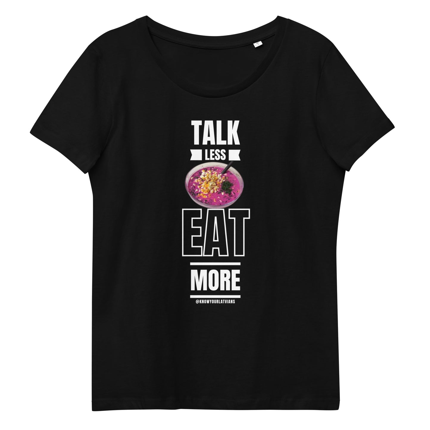 EAT MORE Women's fitted eco tee