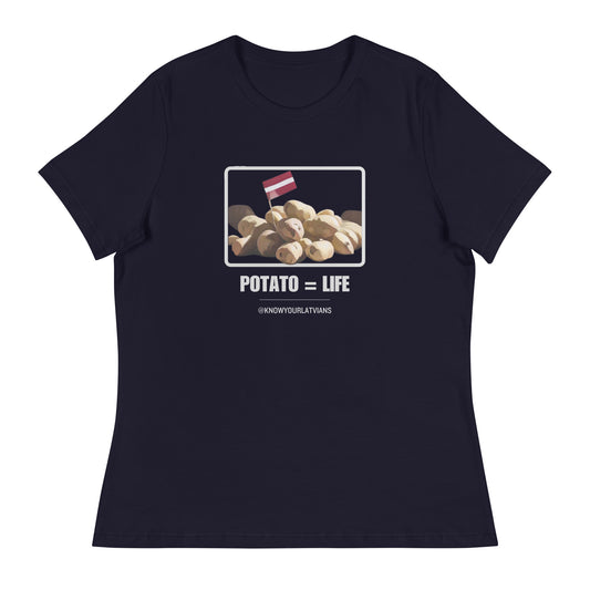 Potato=Life women's t-shirt