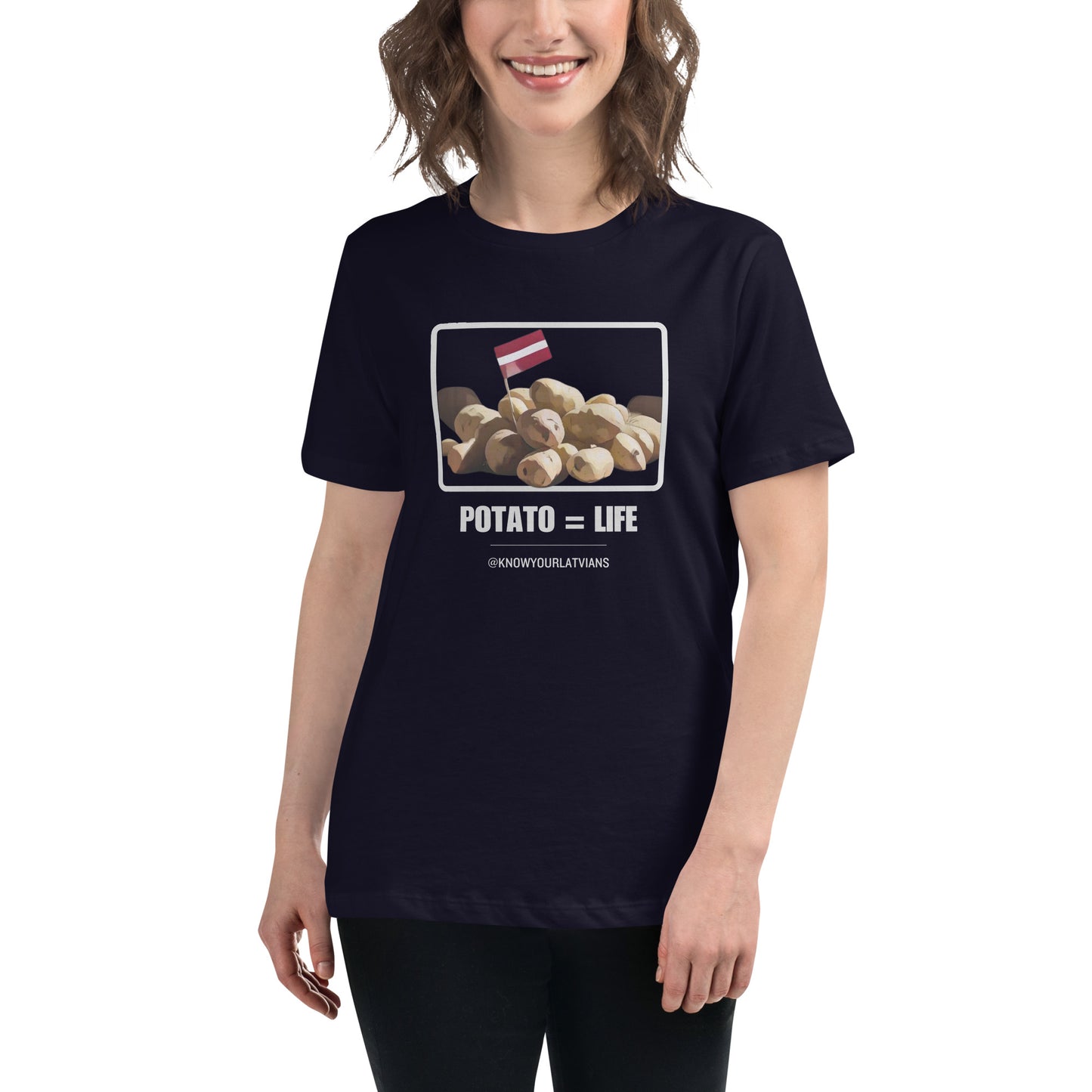 Potato=Life women's t-shirt